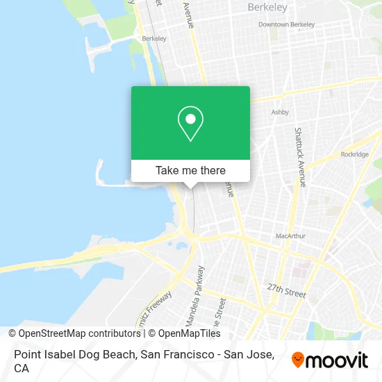 Point Isabel Dog Beach map