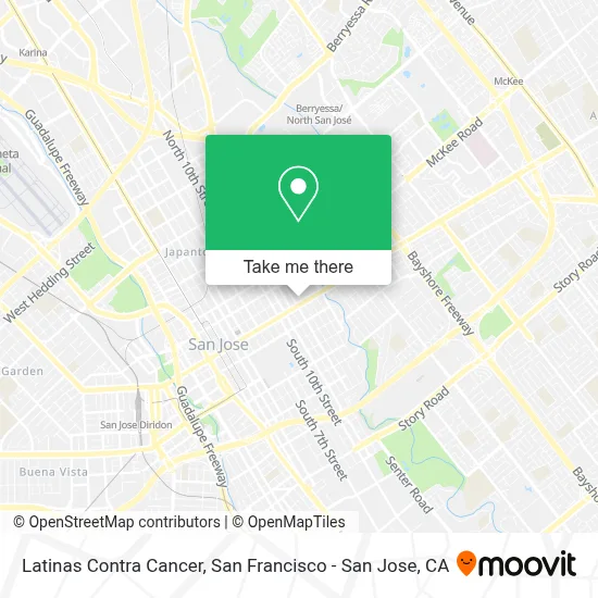Latinas Contra Cancer map