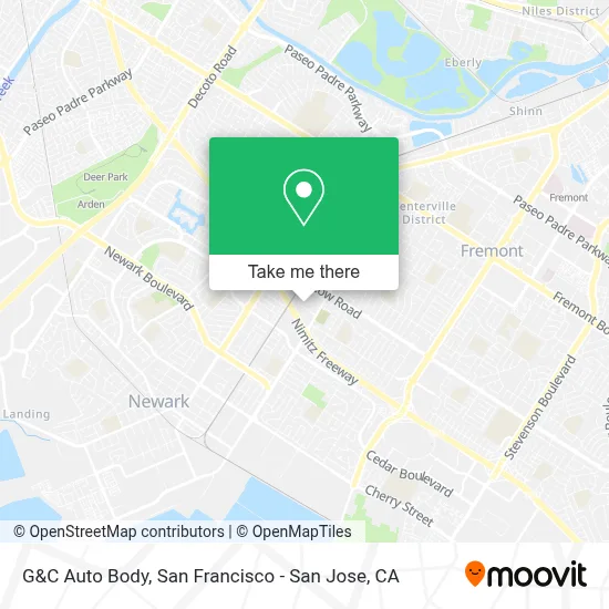 G&C Auto Body map