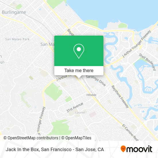 Jack In the Box map