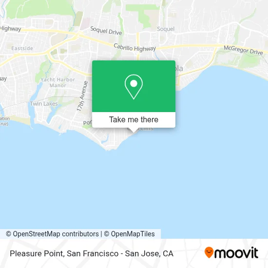 Pleasure Point map
