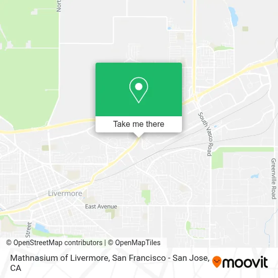 Mathnasium of Livermore map