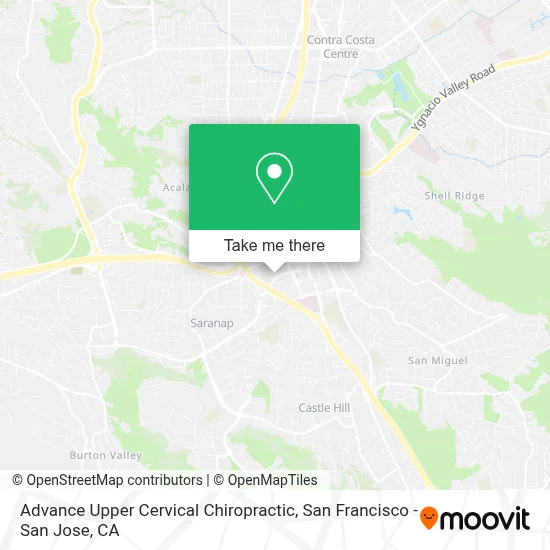 Advance Upper Cervical Chiropractic map