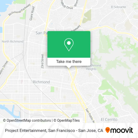 Project Entertainment map