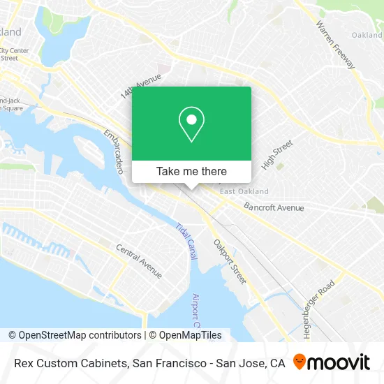 Rex Custom Cabinets map