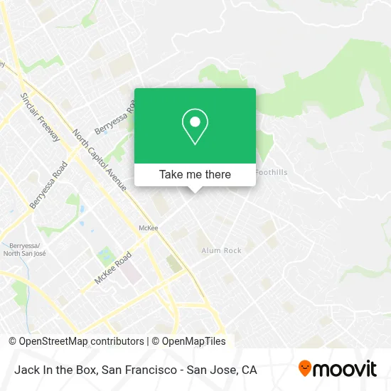 Jack In the Box map