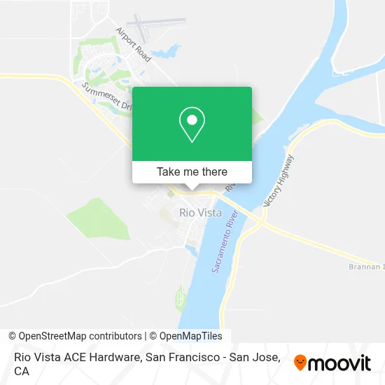 Rio Vista ACE Hardware map