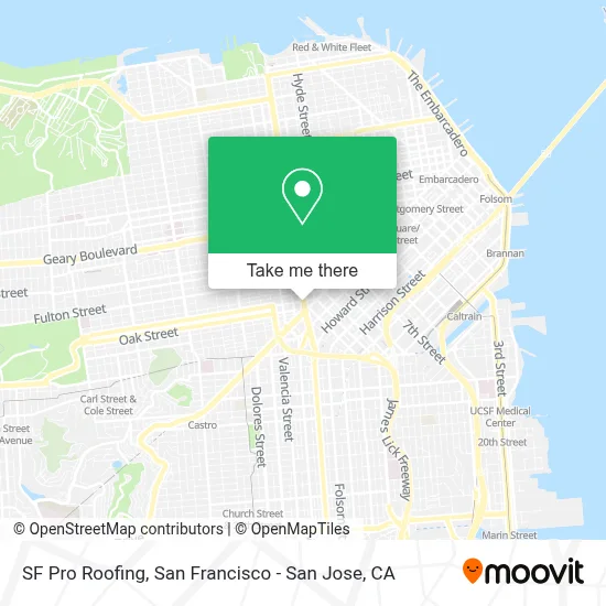 SF Pro Roofing map