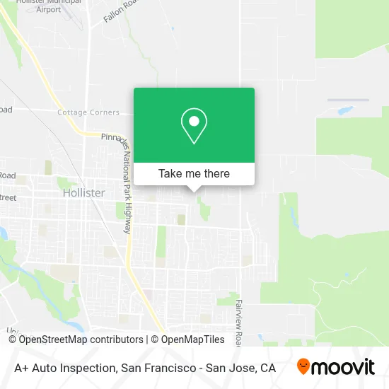 A+ Auto Inspection map