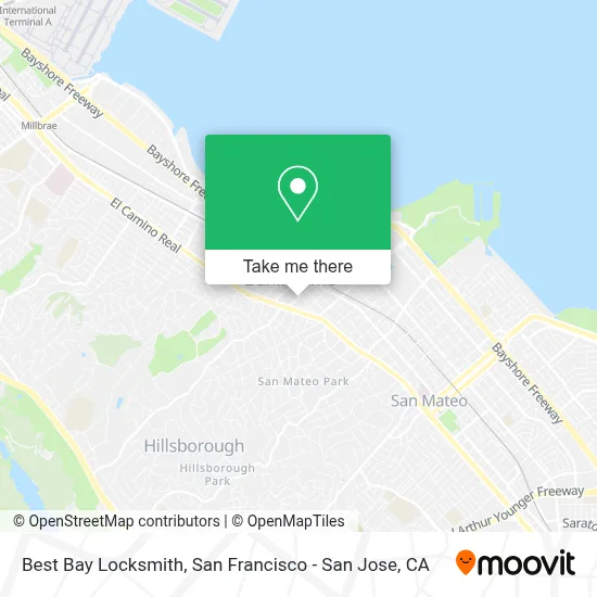 Best Bay Locksmith map