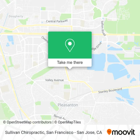 Sullivan Chiropractic map