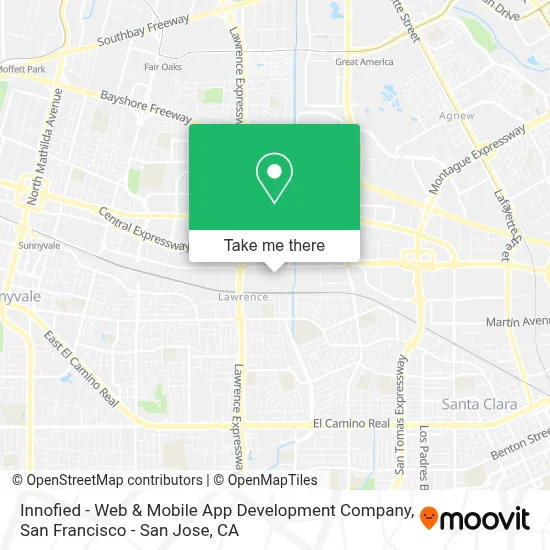 Innofied - Web & Mobile App Development Company map