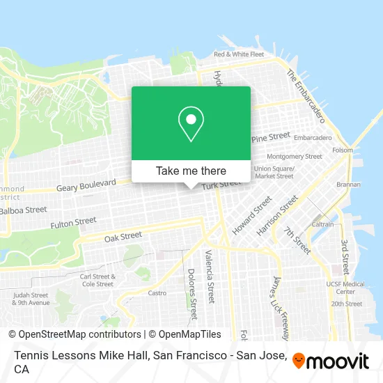 Tennis Lessons Mike Hall map