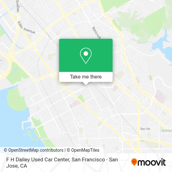 F H Dailey Used Car Center map