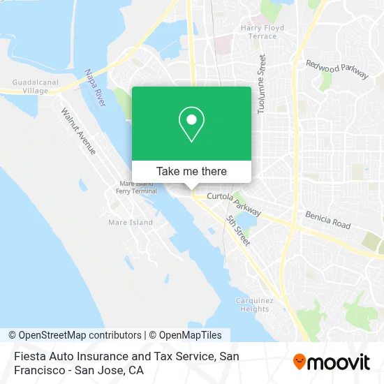 Fiesta Auto Insurance and Tax Service map
