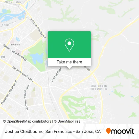 Joshua Chadbourne map
