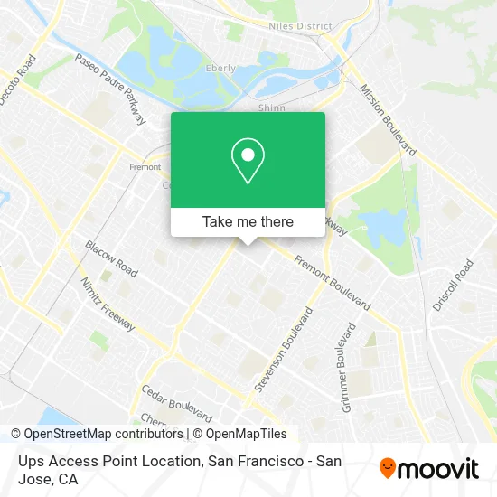 Ups Access Point Location map