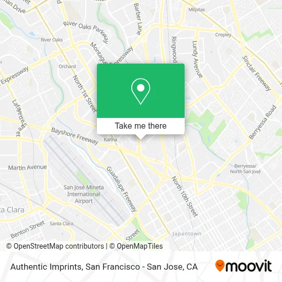 Authentic Imprints map