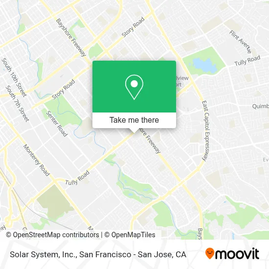 Solar System, Inc. map