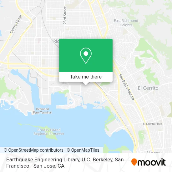 Earthquake Engineering Library, U.C. Berkeley map