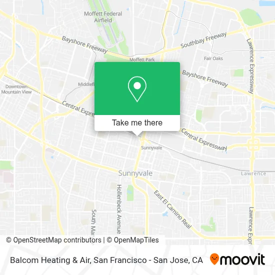 Balcom Heating & Air map