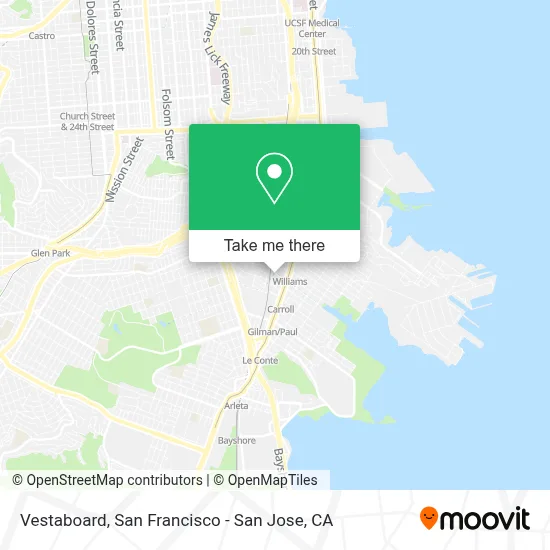 Vestaboard map