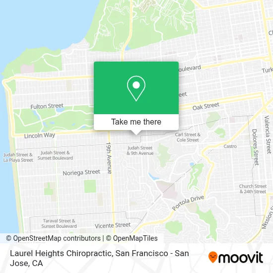 Laurel Heights Chiropractic map