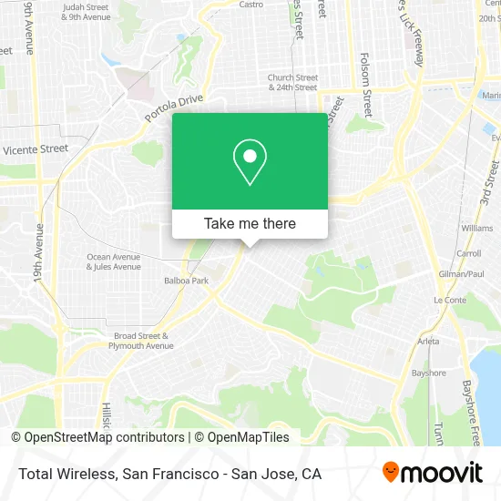 Total Wireless map