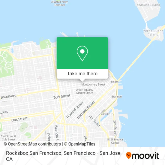 Rocksbox San Francisco map