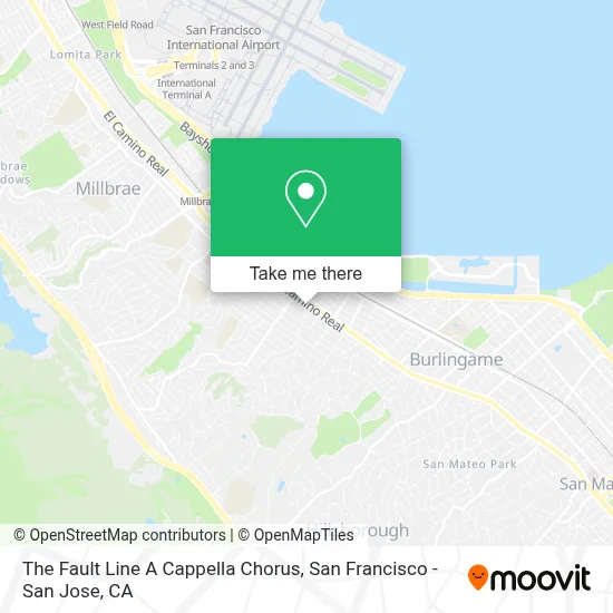 The Fault Line A Cappella Chorus map
