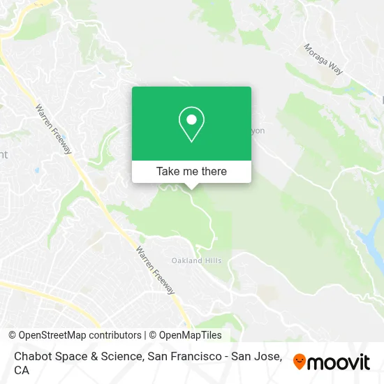 Chabot Space & Science map