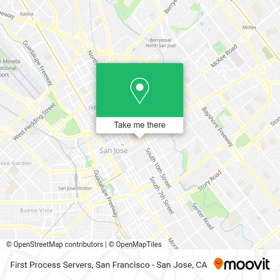 First Process Servers map