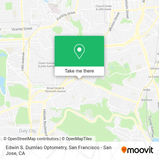 Edwin S. Dumlao Optometry map