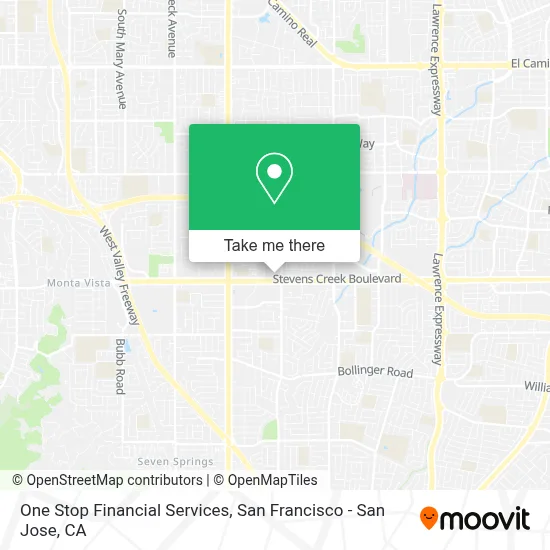 One Stop Financial Services map