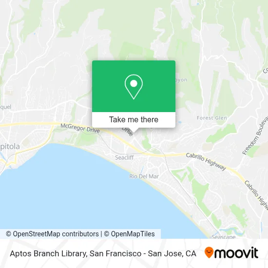 Aptos Branch Library map