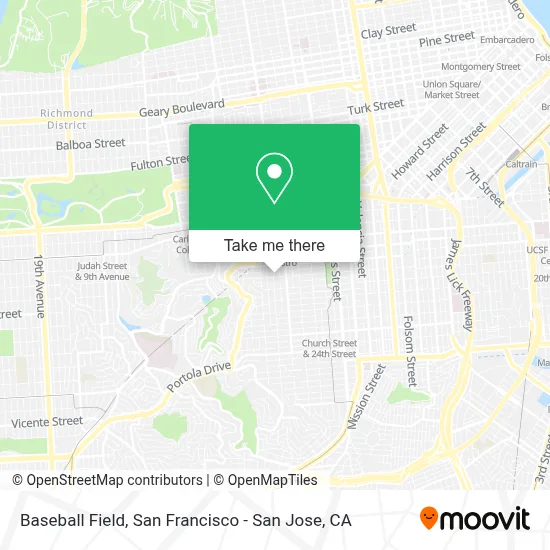 Baseball Field map