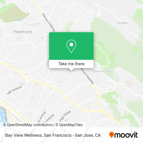 Bay View Wellness map