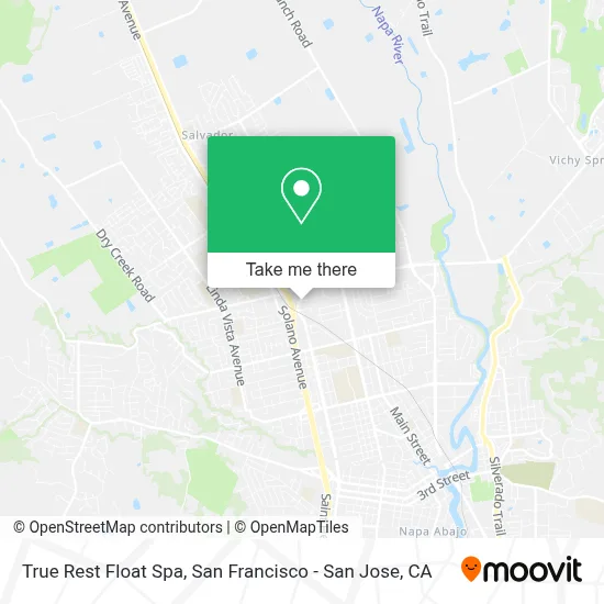 True Rest Float Spa map