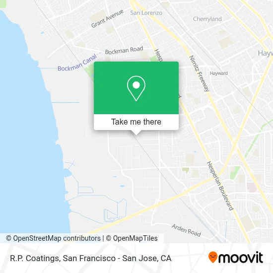 R.P. Coatings map
