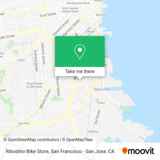 Ribodino Bike Store map