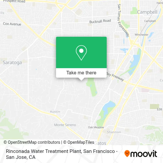 Rinconada Water Treatment Plant map