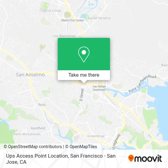 Ups Access Point Location map