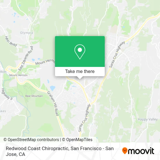 Redwood Coast Chiropractic map