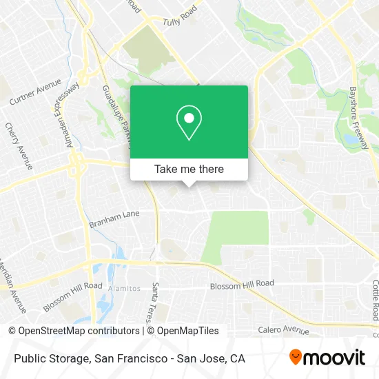 Public Storage map