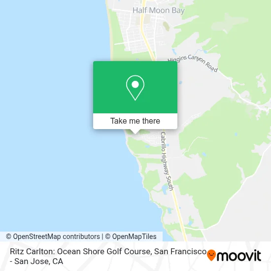 Ritz Carlton: Ocean Shore Golf Course map