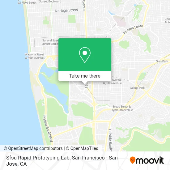 Sfsu Rapid Prototyping Lab map