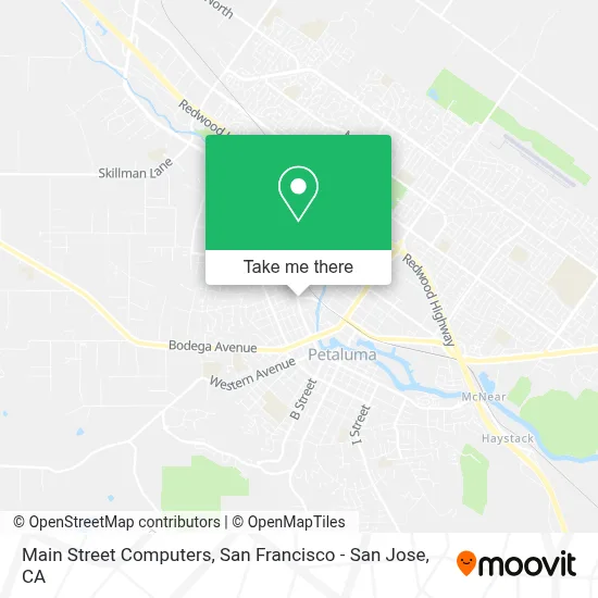 Main Street Computers map