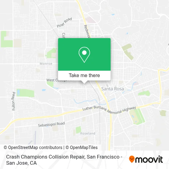 Crash Champions Collision Repair map