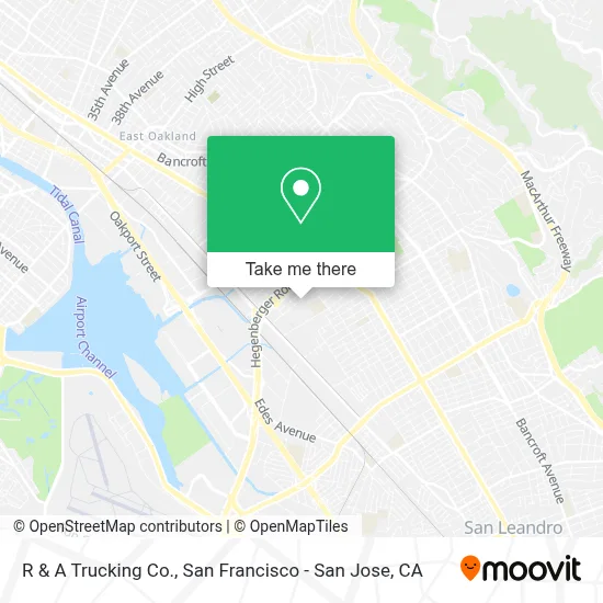 R & A Trucking Co. map