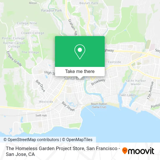 The Homeless Garden Project Store map
